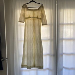 Vintage eyelet white dress